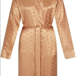 NWT Skims jacquard robe Size Small - Color Ochre